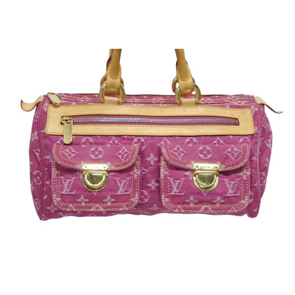 Louis Vuitton Handbags - Louis Vuitton Neo Denim Handbag Speedy Pink Monogram